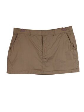 Abercrombie & Fitch XL Tan Mini Skirt Y2K Sexy Chino
